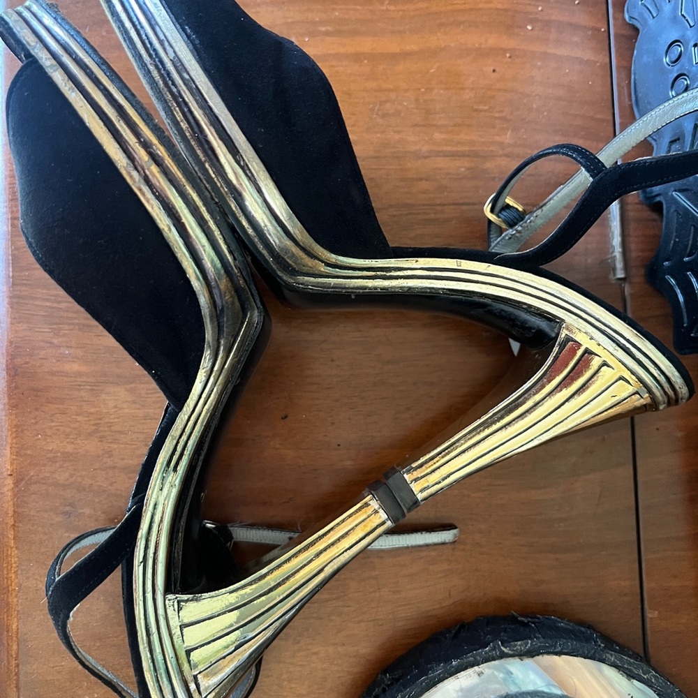 1940s Vintage Platform Charles Jourdan Heels fit like a 7.